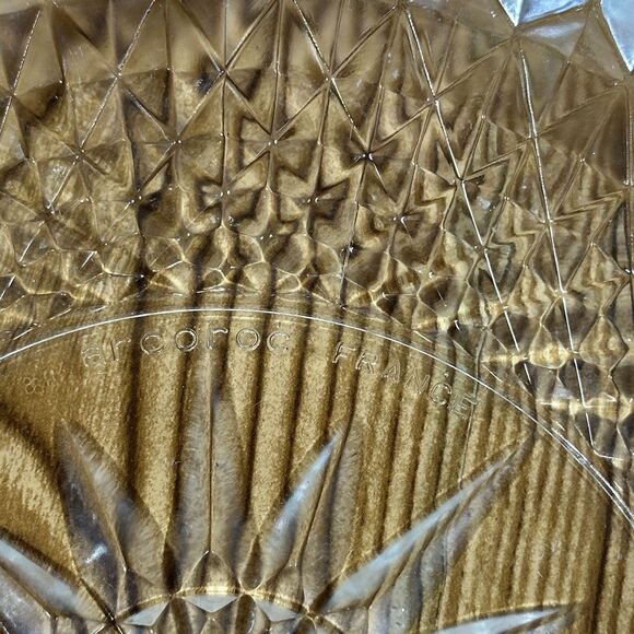 Vintage‎ Arcoroc Decorative Glass Bowl. 1960’s Made in France Set Of 2 - Picture 2 of 11